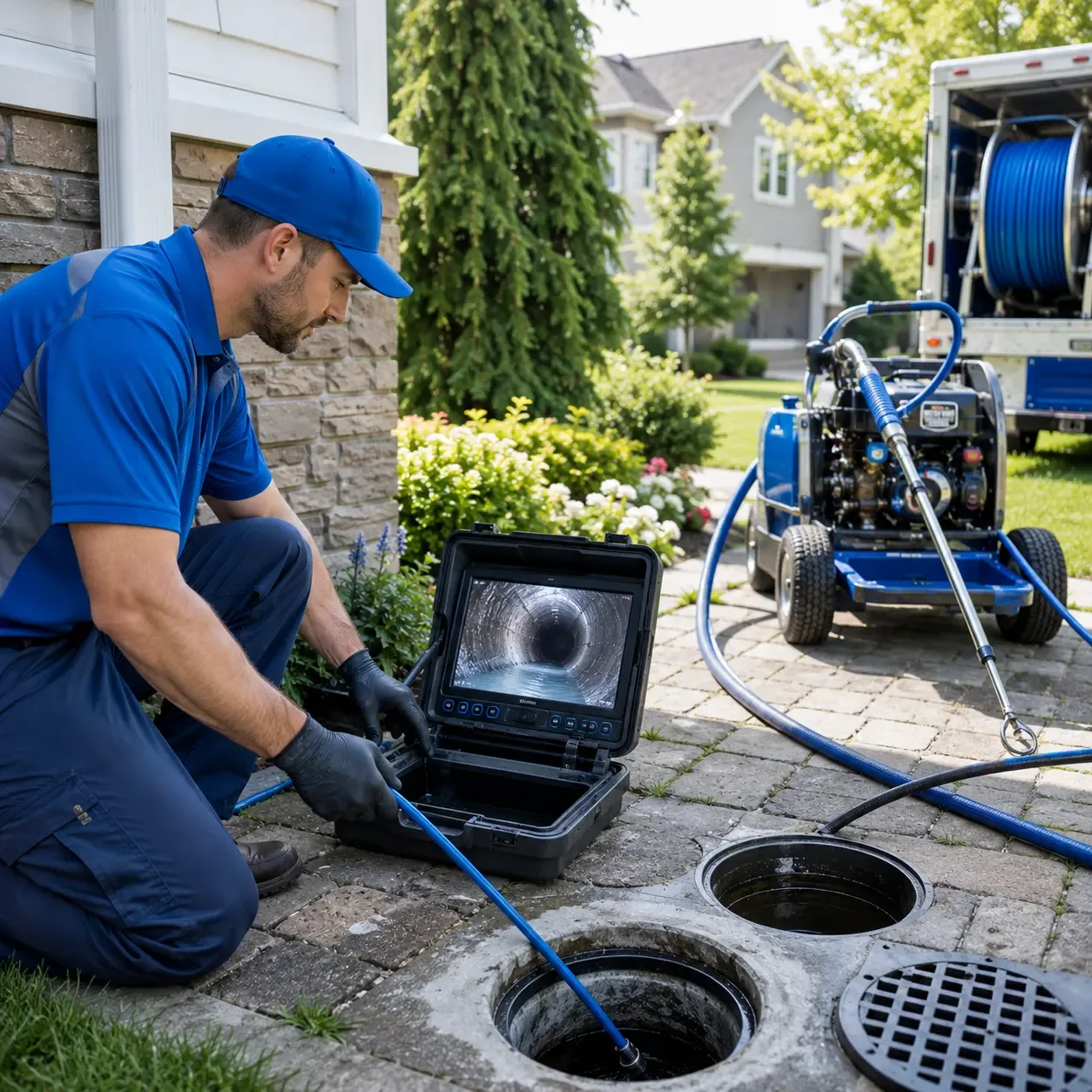 Outdoor drain cleaning professionals serving Belmont, MA