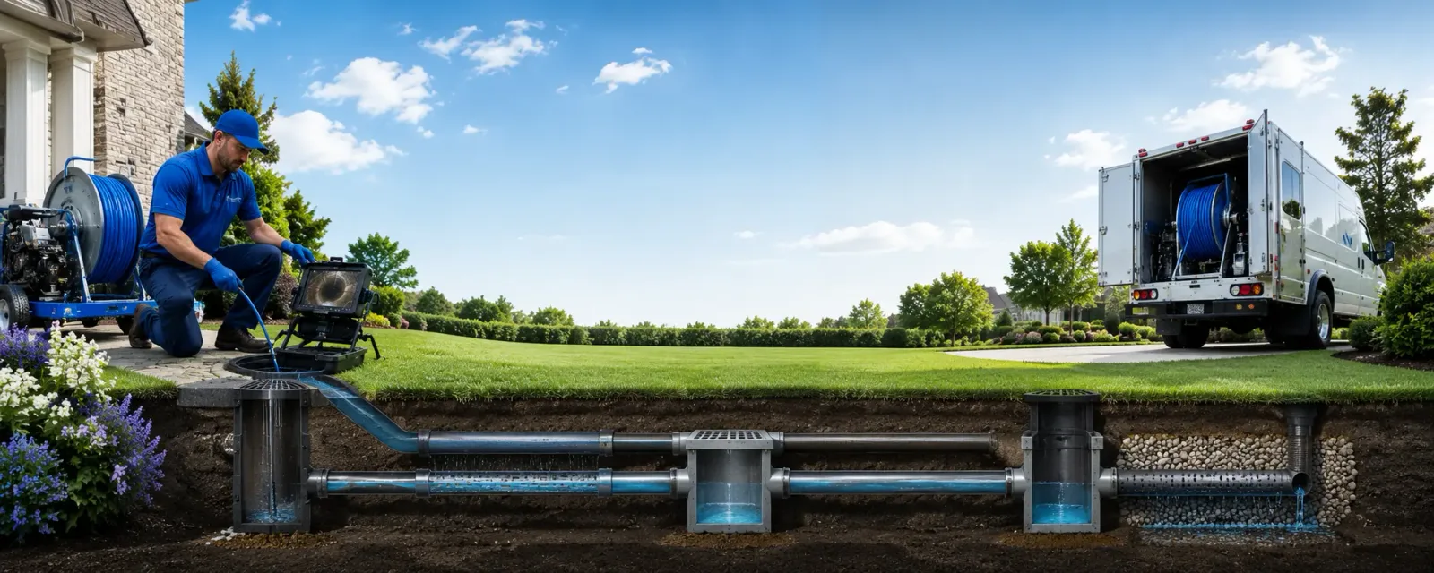 Outdoor drain cleaning information for Belmont, MA
